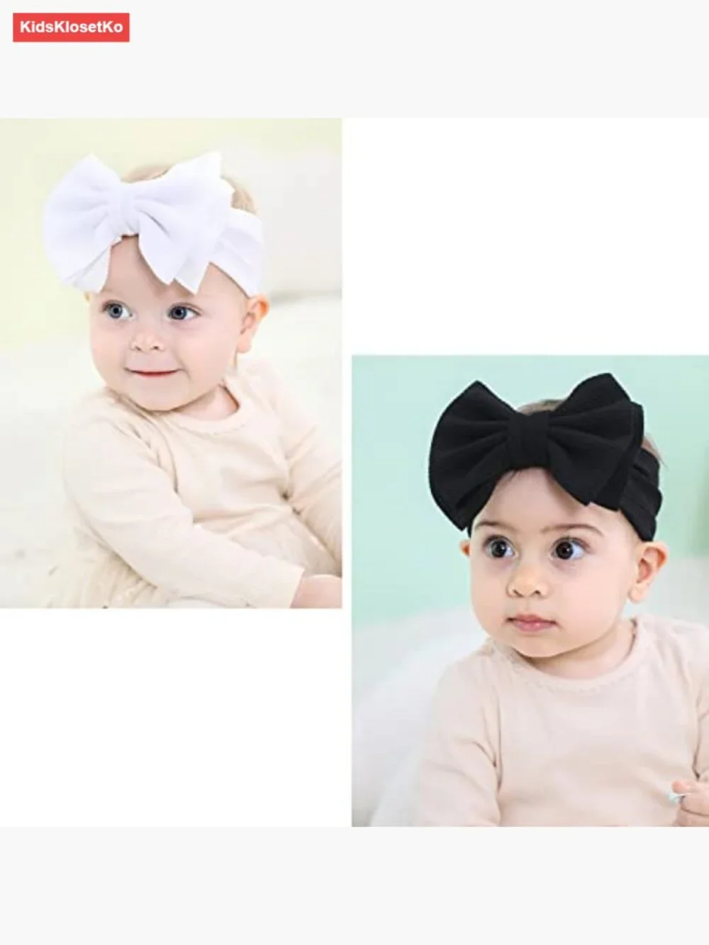 12 Pack Stretchy Wide Knot Headbands for Baby Girls Toddlers